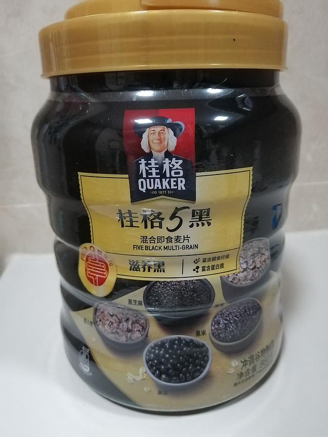 桂格（QUAKER）5黑混合即食燕麦片