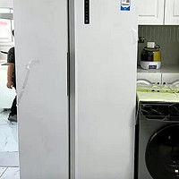 海尔双开门白色对开门522升黑金净化大冷冻力冰箱