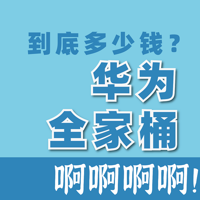 啊啊啊啊！倒底多少钱！入手华为全家桶