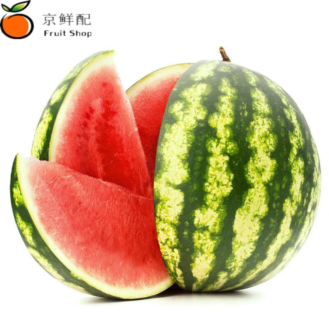 夏天来一个冰镇西瓜挖着吃。