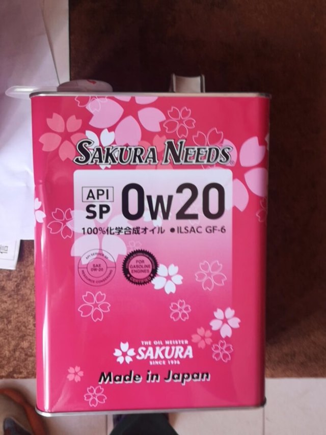 樱花机油非常不错，快递也给力第三次购买了