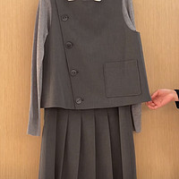 穿什么好看 篇二百三十一：连衣裙两件套，日式的恬静美