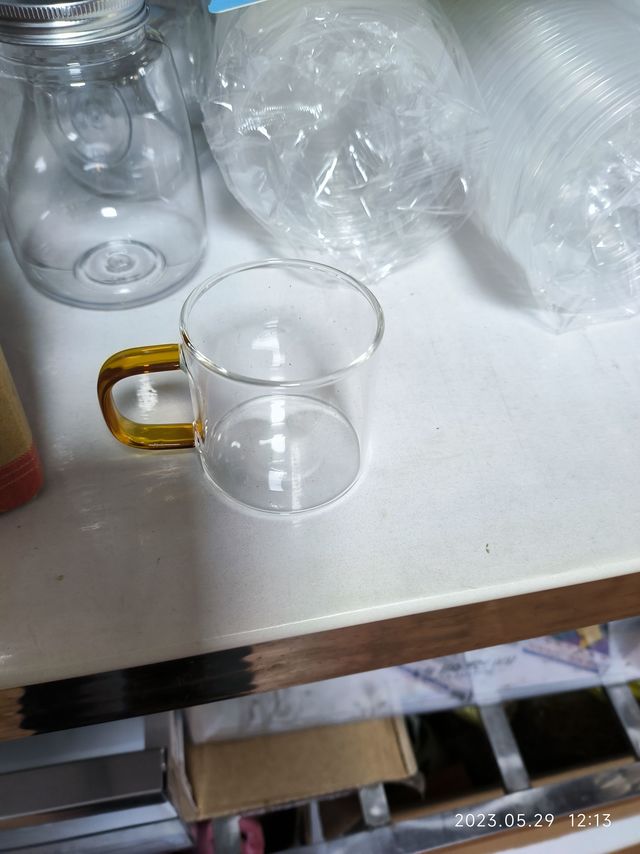 尚言坊 玻璃茶杯办公杯喝茶花茶杯