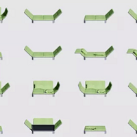 宜家推出首款AI设计的沙发，重量仅10公斤，超扁平化可随身拎走~