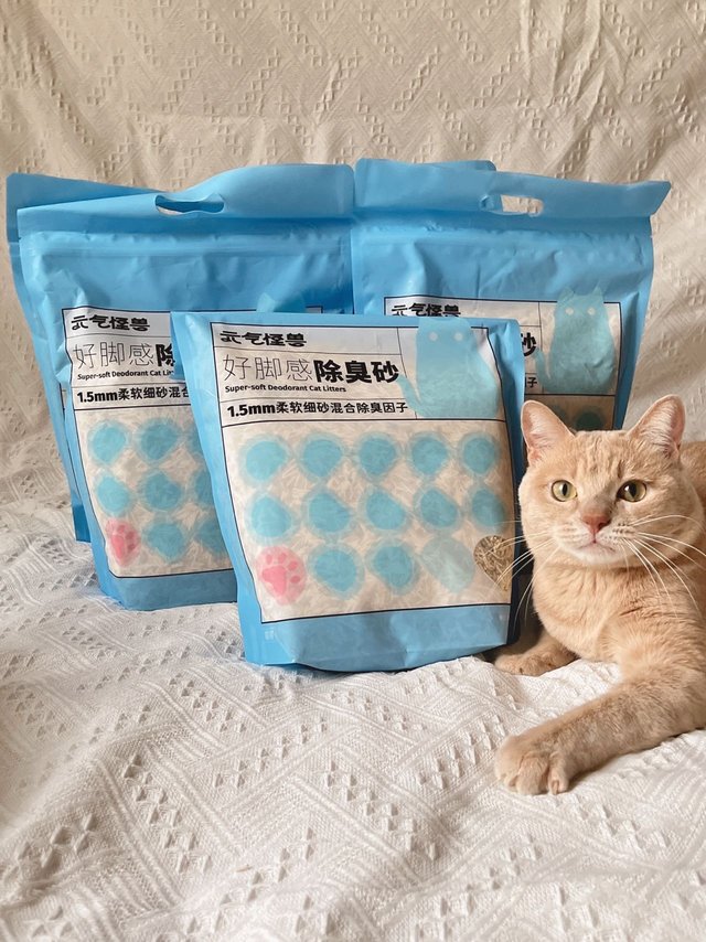 无限囤货的猫砂，真心好用，除臭敲可！好结