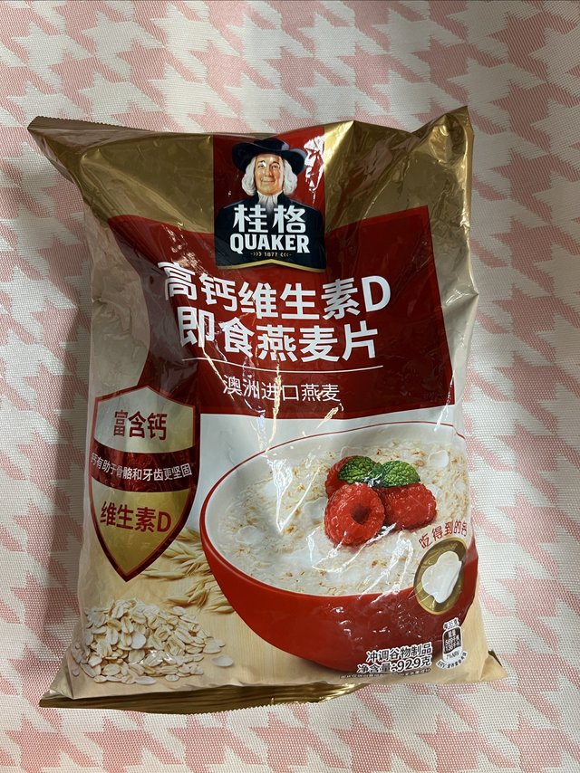 桂格即食高钙燕麦片！