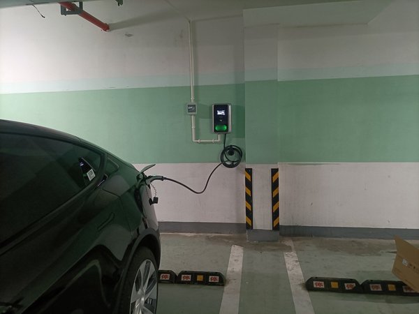 普诺得220v7kw充电桩安装体验，国标通用
