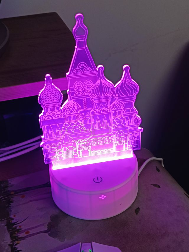 0元购的创意3D夜灯还不错