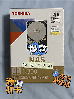 传统硬盘好物，东芝N3004T机械硬盘