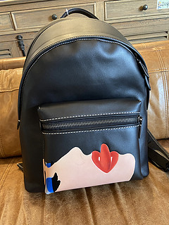 Tom Wesselmann X coach联名黑色双肩包