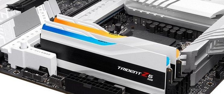 芝奇发布Trident Z5 RGB“幻锋戟”白色系列DDR5 内存、最高8200MHz、96GB