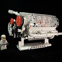 国产积木版 ONEBOT V6发动机模型 