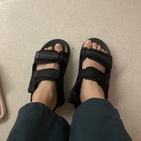热风男士凉鞋，夏天很实用