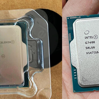 华南金牌B660M+PLUS主板用赛扬G6900和奔腾G7400性能搭配入门独显蓝戟A380显卡性能差异很大吗？