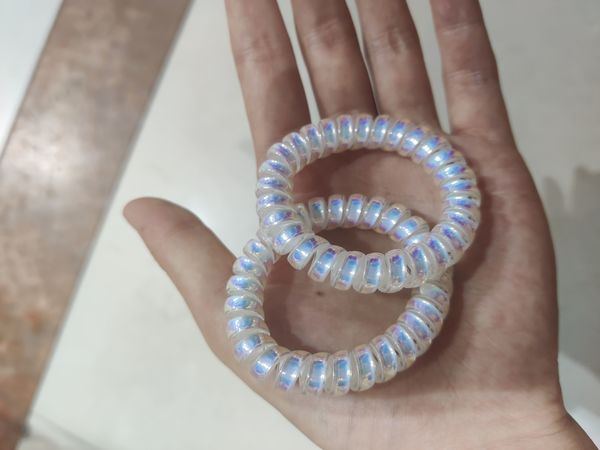 清晨的星星 复古透明电话圈