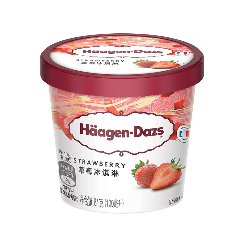 好味冰淇淋分享：哈根达斯（Haagen-Dazs）经典草莓口味冰淇淋