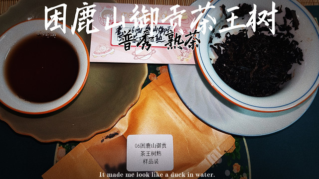 真实品茶，普秀困鹿山御贡茶王树