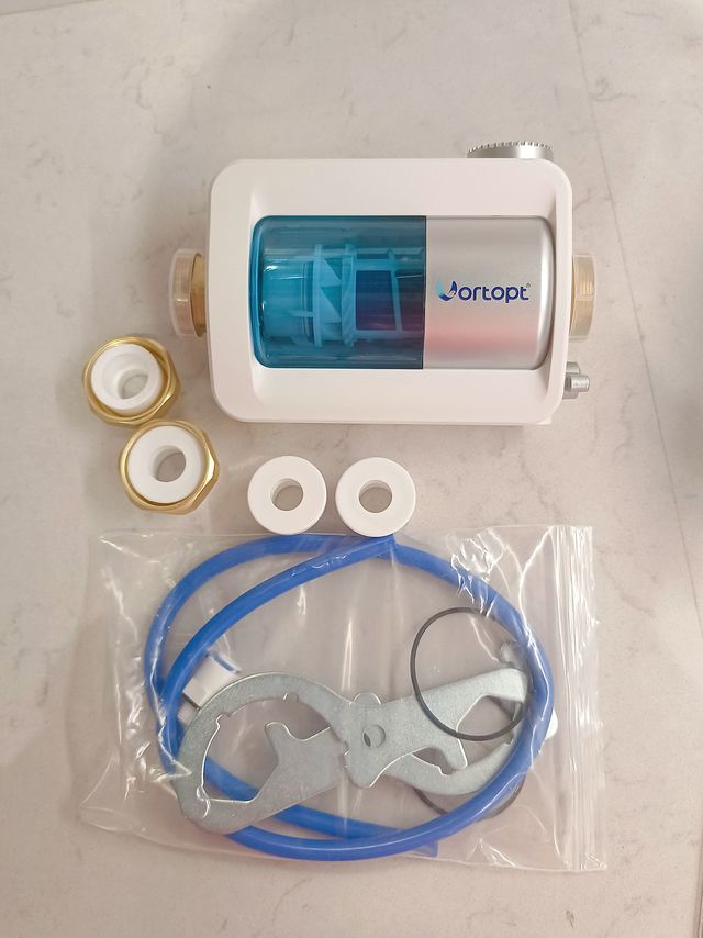 安了前置过滤器，超讨厌的水垢终于没有了
