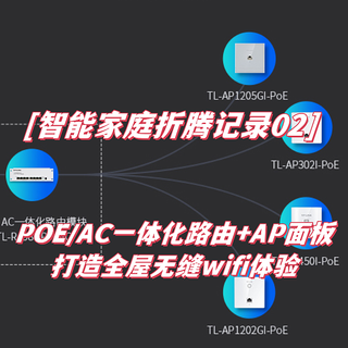 POE/AC一体化路由+AP面板,打造全屋无缝wifi体验