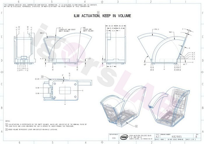 网传丨英特尔第15代新针脚 LGA 1851 结构图现身，抗压、对应Z870 或 B860主板