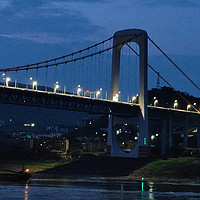 重庆广阳岛夜景随拍，晚上去，效果更佳