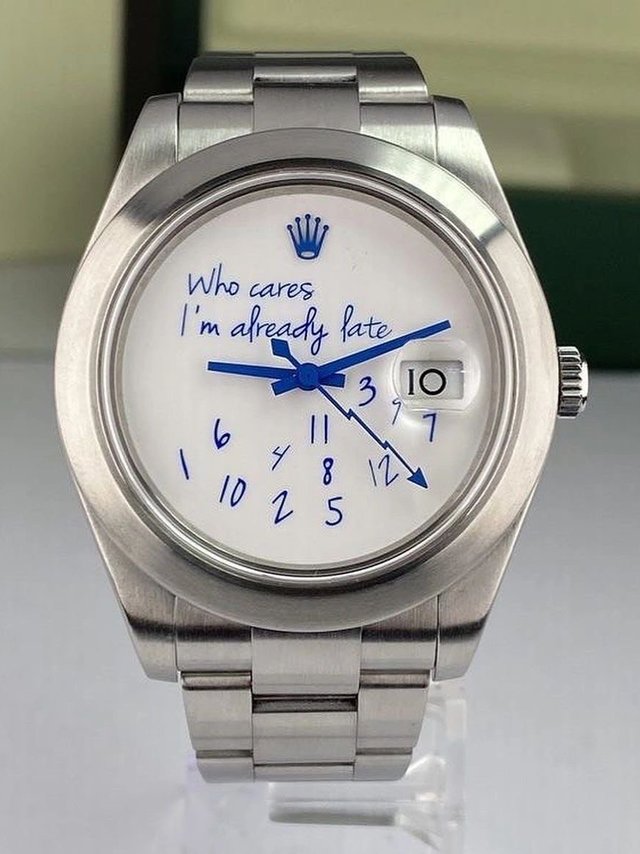 戴劳力士的人不怕迟到😂