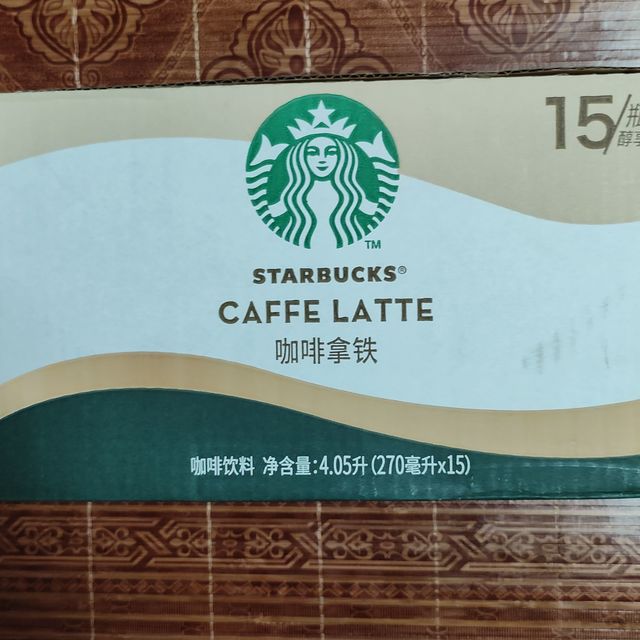 Starbucks/星巴克星选拿铁270ml*15瓶