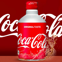 口感绝佳的网红饮料——可口可乐（Coca-Cola）铝瓶子弹头可乐 日本原装进口 300ml
