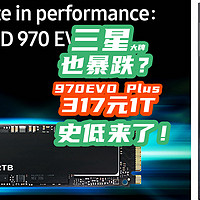 三星也绷不住了：国际大牌970 EVO Plus跌到317元1T！要买赶紧！