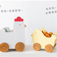 鸭子推车，小鸡书架，儿童房装饰，给孩子一个童话般的世界！