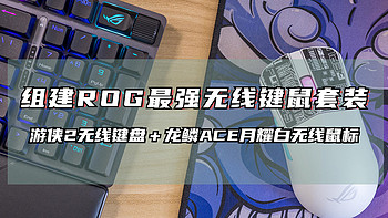 乱侃外设 篇八十六：组建ROG最强无线键鼠套装——ROG 游侠2 & 龙鳞ACE月耀白体验 