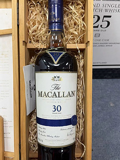 #威士忌 #麦卡伦30年单桶旧版 蓝带