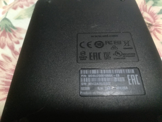 西部数据移动硬盘