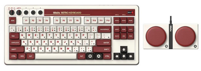 致敬任天堂红白机：八位堂8BitDo 复古机械键盘，凯华Box轴、三模连接，热插拔