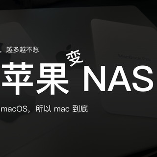 预算3000 搞定家用NAS（macOS当NAS）