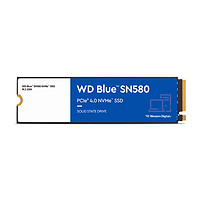 西部数据（WesternDigital）1TBSSD固态硬盘M.2（NVMe协议）WDBlueSN580PCIe4.0笔记本台式机硬盘