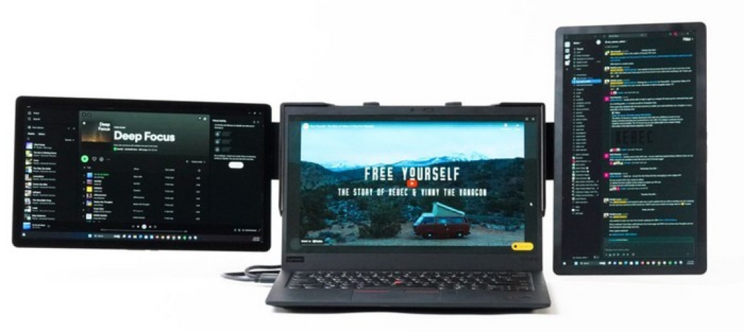 笔记本实现多联屏：Xebec 发布 Tri-Screen 笔记本外接屏扩展支架