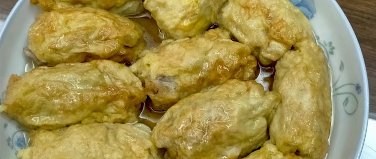 吃过鸡蛋包肉吗？特别香哦。