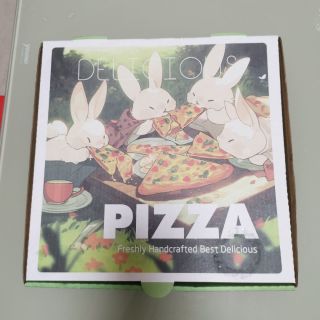 夏天大口肉的披萨