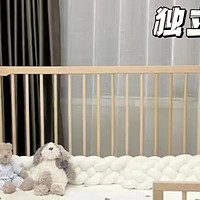今年都流行装巴布豆拼接婴儿床，宝宝安全感爆棚