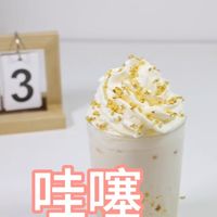 哇噻！自制清凉消暑桂花牛乳茶分享！