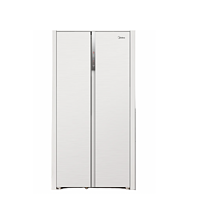 美的(Midea)60厘米薄系列456升对开双开门超薄嵌入超大容量家用智能冰箱一级变频BCD-456WKPZM(E)白色