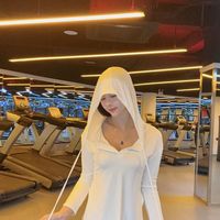 连帽瑜伽服罩衫女春秋宽松气质