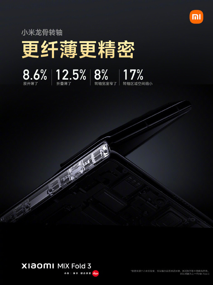 小米 MIX Fold 3 发布:加量不加价,搭第二代骁龙8领先版、内外一致旗舰屏、徕卡全焦段四摄,雷军坚持小米高端之路