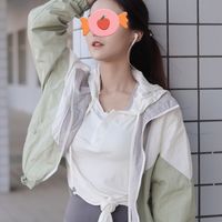 男友送BreathJane连帽瑜伽服罩衫女春秋宽松