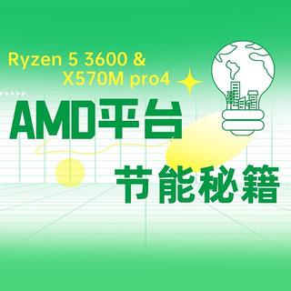 折腾狂魔!分享AMD平台的节能省电设置!给有低功耗需求用户!