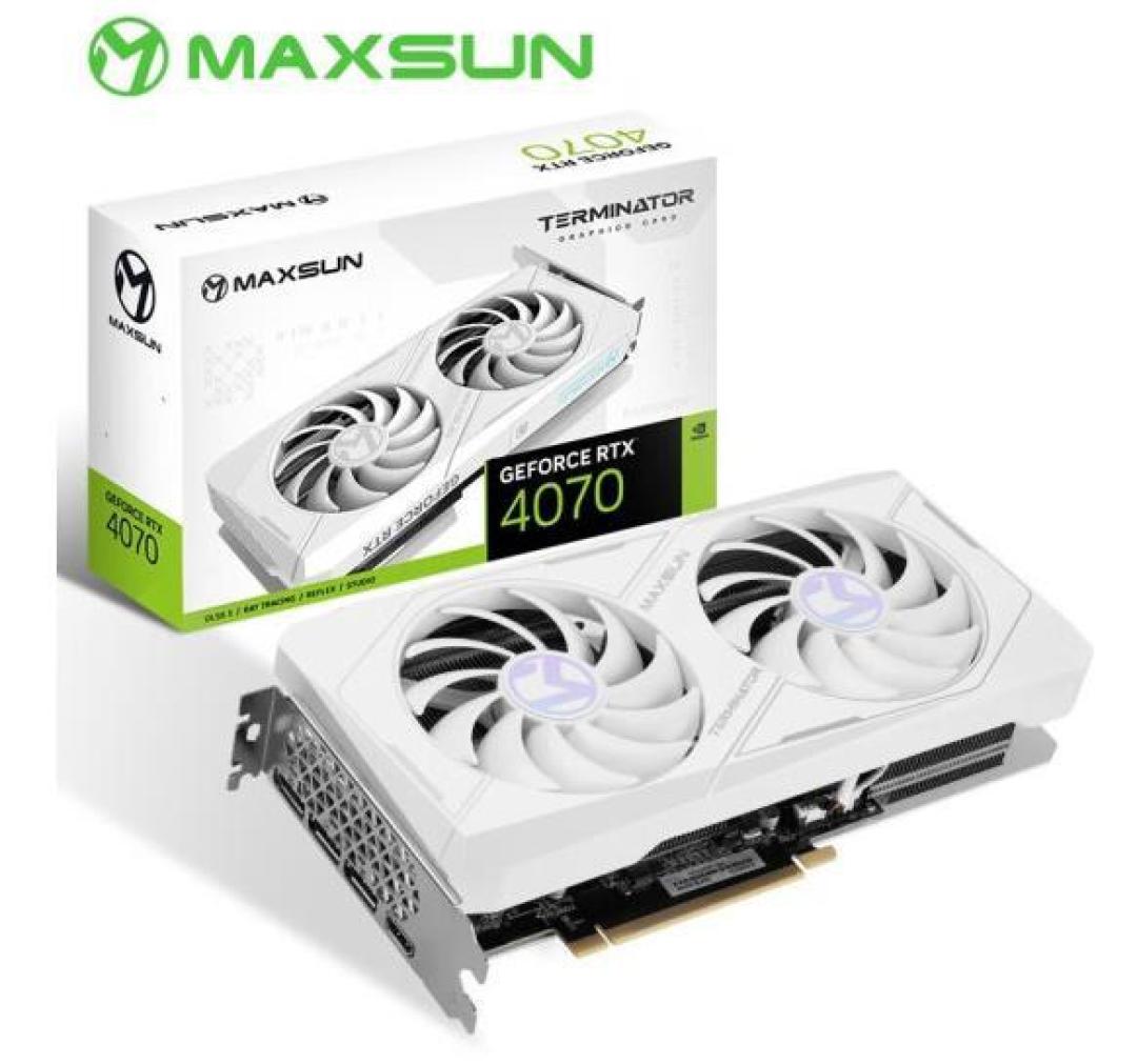 铭瑄推出 RTX 4070 终结者W 12G非公卡,白色涂装、双风扇、四热管