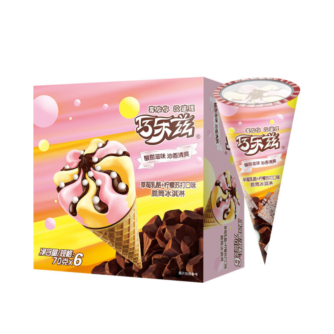 伊利巧乐兹草莓冰淇淋