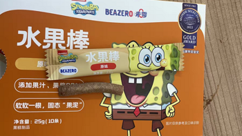 未零beazero果肉条海绵宝宝水果棒，健康美味宝宝爱