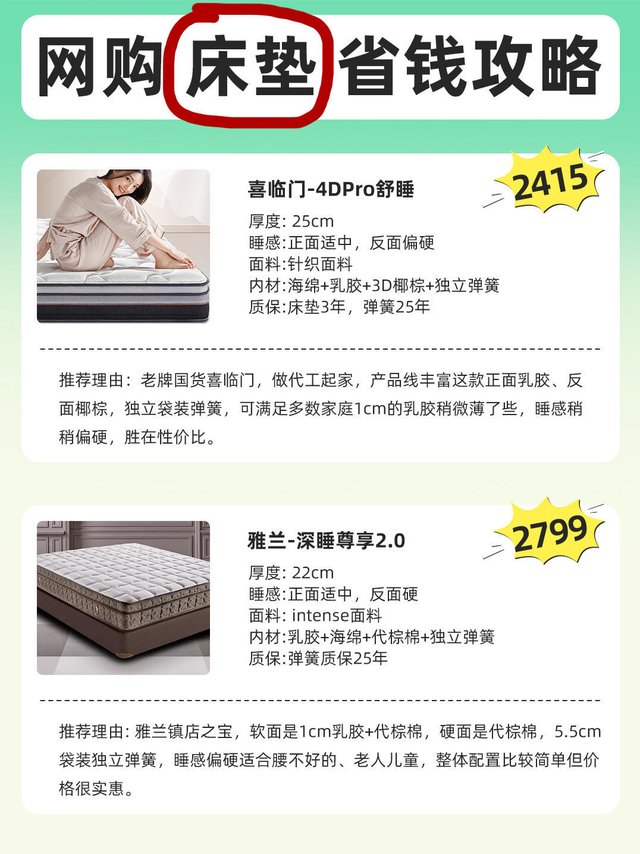 床垫怎么选💰更省钱？🔥热门大测评